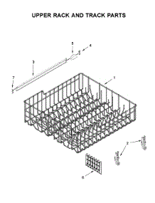 Upper Rack And Track Parts parts for Whirlpool Dishwasher WDF330PAHS3 from AppliancePartsPros.com