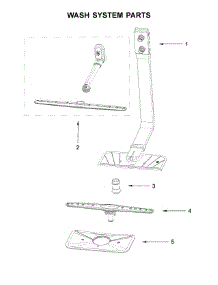 Wash System Parts parts for Whirlpool Dishwasher WDF550SAHB0 from AppliancePartsPros.com