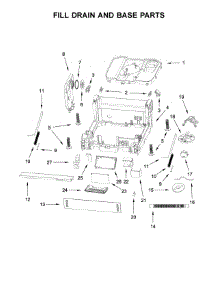 Fill Drain And Base Parts parts for Whirlpool Dishwasher UDT555SAHP0 from AppliancePartsPros.com