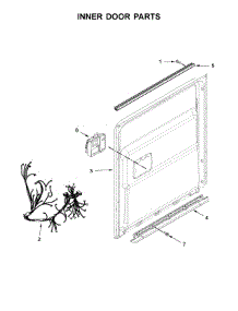 Inner Door Parts parts for Whirlpool Dishwasher BLB14DRANA5 from AppliancePartsPros.com