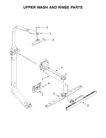 Upper Wash And Rinse Parts parts for Whirlpool Dishwasher WDF770SAFZ2 from AppliancePartsPros.com