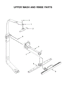 Upper Wash And Rinse Parts parts for Whirlpool Dishwasher WDT720PADB3 from AppliancePartsPros.com