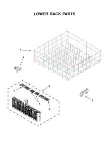 Lower Rack Parts parts for Whirlpool Dishwasher WDT720PADE3 from AppliancePartsPros.com