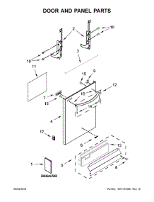 Door And Panel Parts parts for Whirlpool Dishwasher WDT720PADH3 from AppliancePartsPros.com