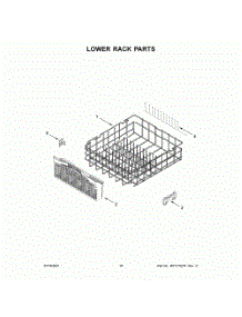 Lower Rack Parts parts for Whirlpool Dishwasher WDT730PAHB0 from AppliancePartsPros.com