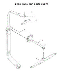 Upper Wash And Rinse Parts parts for Whirlpool Dishwasher WDT710PAHZ0 from AppliancePartsPros.com