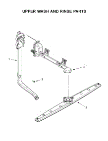 Upper Wash And Rinse Parts parts for Whirlpool Dishwasher WDF130PAHB0 from AppliancePartsPros.com