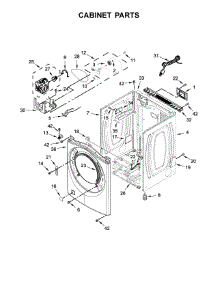 Cabinet Parts parts for Whirlpool Dryer WGD8540FW1 from AppliancePartsPros.com