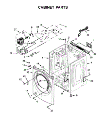 Cabinet Parts parts for Whirlpool Dryer WGD85HEFW1 from AppliancePartsPros.com