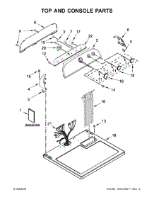 Top And Console Parts parts for Whirlpool Dryer WGD4950HW0 from AppliancePartsPros.com