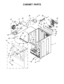 Cabinet Parts parts for Whirlpool Dryer WGD8000DW4 from AppliancePartsPros.com