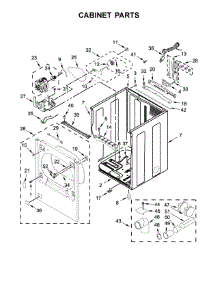Cabinet Parts parts for Whirlpool Dryer WGD8500DR4 from AppliancePartsPros.com