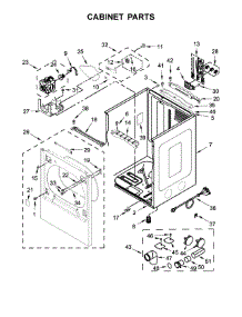 Cabinet Parts parts for Whirlpool Dryer YWED8500DW4 from AppliancePartsPros.com