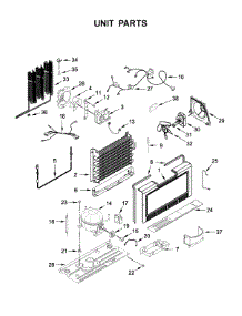 Unit Parts parts for Whirlpool Freestanding Freezer WSZ57L18DM03 from AppliancePartsPros.com
