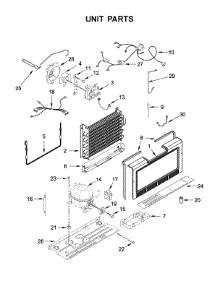 Unit Parts parts for Whirlpool Freestanding Freezer WZF57R16FW04 from AppliancePartsPros.com