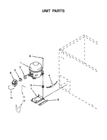 Unit Parts parts for Whirlpool Freestanding Freezer WZC5422DW01 from AppliancePartsPros.com