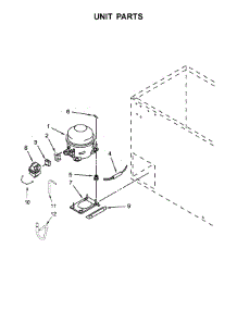 Unit Parts parts for Whirlpool Freestanding Freezer WZC3122DW01 from AppliancePartsPros.com