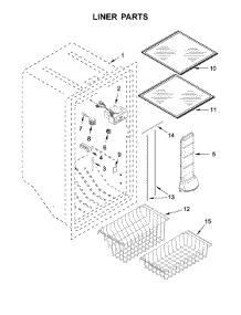 Liner Parts parts for Whirlpool Freestanding Freezer WSZ57L18DM01 from AppliancePartsPros.com