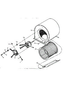 Blower parts for Whirlpool Furnace FXC43-105DR-1 from AppliancePartsPros.com