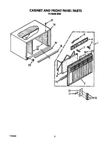 Cabinet And Front Panel parts for Whirlpool Heat Pump System BFBE93 from AppliancePartsPros.com