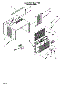 Cabinet parts for Whirlpool Heat Pump System JC3034HQ0 from AppliancePartsPros.com