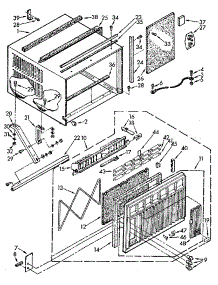 Cabinet parts for Whirlpool Heat Pump System AC1854XTO from AppliancePartsPros.com