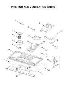 Interior And Ventilation Parts parts for Whirlpool Microwave WML75011HZ3 from AppliancePartsPros.com