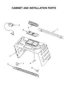 Cabinet And Installation Parts parts for Whirlpool Microwave YWMH75021HZ1 from AppliancePartsPros.com