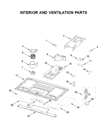 Interior And Ventilation Parts parts for Whirlpool Microwave YWML55011HS2 from AppliancePartsPros.com