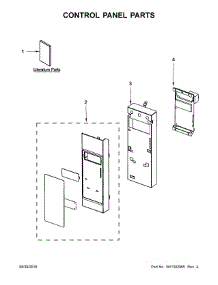 Control Panel Parts parts for Whirlpool Microwave UMV1160CS7 from AppliancePartsPros.com