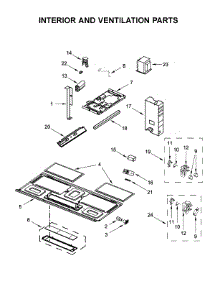 Interior And Ventilation Parts parts for Whirlpool Microwave UMV1160CS7 from AppliancePartsPros.com