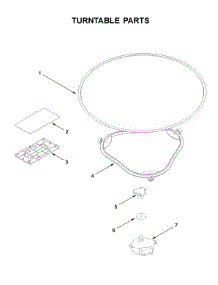 Turntable Parts parts for Whirlpool Microwave WML55011HB2 from AppliancePartsPros.com