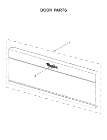Door Parts parts for Whirlpool Microwave YWML55011HW1 from AppliancePartsPros.com