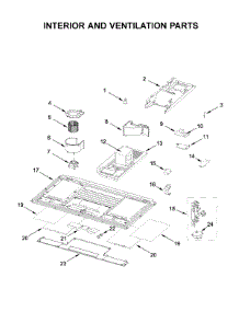 Interior And Ventilation Parts parts for Whirlpool Microwave YWML55011HS3 from AppliancePartsPros.com
