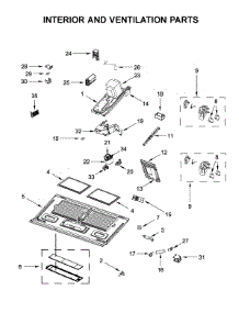 Interior And Ventilation Parts parts for Whirlpool Microwave WMH78019HV2 from AppliancePartsPros.com