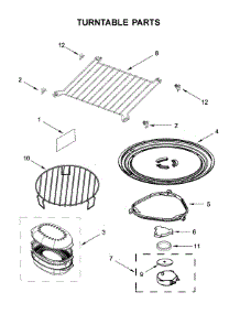 Turntable Parts parts for Whirlpool Microwave WMH78019HW2 from AppliancePartsPros.com