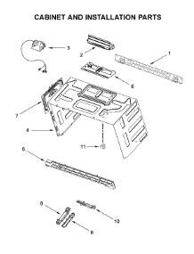 Cabinet And Installation Parts parts for Whirlpool Microwave WMHA9019HZ1 from AppliancePartsPros.com