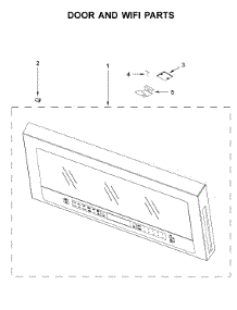 Door And Wifi Parts parts for Whirlpool Microwave WMH78019HB2 from AppliancePartsPros.com