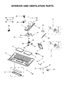 Interior And Ventilation Parts parts for Whirlpool Microwave WMHA9019HN1 from AppliancePartsPros.com