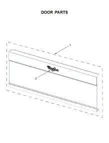 Door Parts parts for Whirlpool Microwave YWML75011HW3 from AppliancePartsPros.com