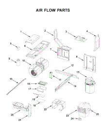 Air Flow Parts parts for Whirlpool Microwave YWML75011HW3 from AppliancePartsPros.com