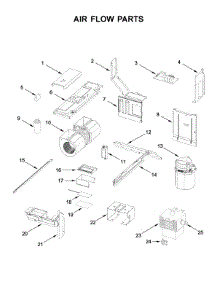 Air Flow Parts parts for Whirlpool Microwave WML75011HV2 from AppliancePartsPros.com
