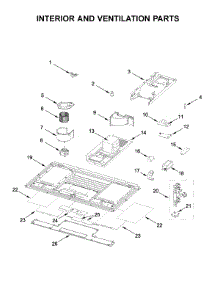 Interior And Ventilation Parts parts for Whirlpool Microwave WML75011HN2 from AppliancePartsPros.com