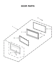 Door Parts parts for Whirlpool Microwave WMH54521HS2 from AppliancePartsPros.com