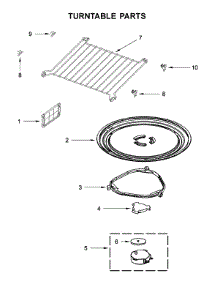 Turntable Parts parts for Whirlpool Microwave WMH54521HS2 from AppliancePartsPros.com