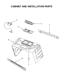 Cabinet And Installation Parts parts for Whirlpool Microwave WMH54521HS2 from AppliancePartsPros.com