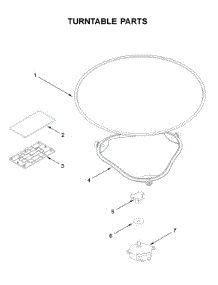 Turntable Parts parts for Whirlpool Microwave YWML75011HZ3 from AppliancePartsPros.com