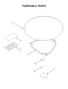 Turntable Parts parts for Whirlpool Microwave WML75011HW1 from AppliancePartsPros.com