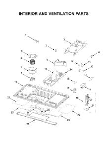 Interior And Ventilation Parts parts for Whirlpool Microwave YWML75011HB3 from AppliancePartsPros.com