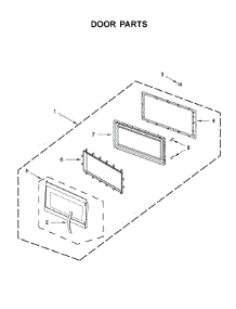 Door Parts parts for Whirlpool Microwave WMH54521HS3 from AppliancePartsPros.com